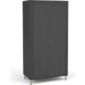 Minio , garderobekast "ASSO 1", draaideurkast, 97 cm, goud/zwart