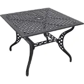 In And OutdoorMatch Vierkante tafel - 100x100 cm - Gietaluminium