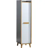 Minio Garderobe VISO 2, kleur: Riviera / Anthraciet / Wit