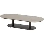 4 Seasons Outdoor Boaz lounge tuintafel ovaal 150x65xH35 cm ceramic terre