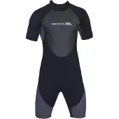 Trespass Scuba 3 Mm Short Sleeve Shorty Zwart 2XS Man