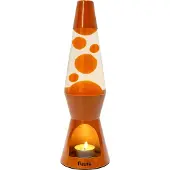 Fisura Waxinelicht Lavalamp - Oranje Met Oranje Lava van