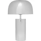 Kare Tafellamp Loungy, chroom / zilver, Woon-/ Eetkamer, metaal, Modern, Tafellamp