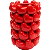 Kare design Vaas rood harts