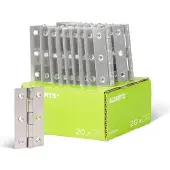 Alberts 851965 scharnier | smal | rvs | 82 x 44 mm | set van 20
