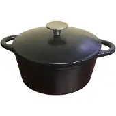 Baumalu 64074 - Kookpot met Deksel - Zwart (5.8 kg)
