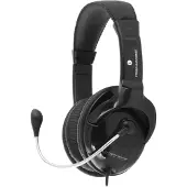 Esperanza EH101, Kabel, Gesprek/muziek, Koptelefoon met microfoon, Zwart