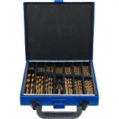 Bgs spiraal- en trapboorset HSS titanium gecoat 1 - 10 mm 119-delig - 2009