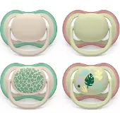 Philips AVENT Ultra Air – Ademend en lichtgewicht fopspeen (6-18 mnd) – 4 stuks - SCF087/26