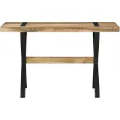 Syfax Eettafel 120x60x76 cm ruw mangohout