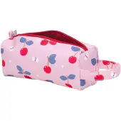 A Little Lovely Company kindertas voor pennen en potloden | Polyester, 20 x 8 x 7 cm, kersenrood