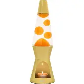 Fisura Waxinelicht Lavalamp - Geel Met Gele Lava van