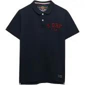 Superdry Shirt marine / karmijnrood