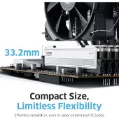 Klevv Fit V White - DDR5 - 32GB: 2x 16GB - 288-PIN - 6000 MHz / PC5-48000 - CL30 - 1.40V - XMP 3.0 - AMD EXPO - On-Die-ECC - PMIC - wit