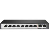 Lupus Electronics 10-poorts Gigabit PoE-switch, zwart, nieuw