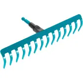 Gardena combisystem hark 10 tand 25 cm - staal met Duroplast coating