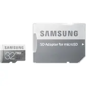 Samsung Carte Mémoire Micro Sd Pro Avec Adaptateur Sd De 32 Go