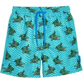 Playshoes Zwemshorts aqua / geel / donkergroen / lichtrood