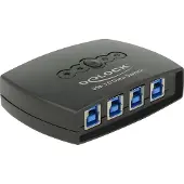 DeLOCK 87724 USB 3.2 Gen 1-schakelaar (USB 3.0) Zwart