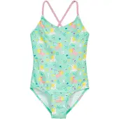 Playshoes Badpak 'Einhorn' geel / mintgroen / pink / wit