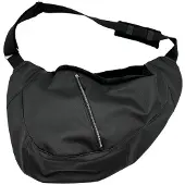 BABOO Leren Hondendraagzak - Luxe Hondentas - Ergonomische Draagzak Hond - Handgemaakt - Zwart - Maat M = tot 7,5 kg