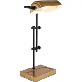 Globo Bureaulamp Marid goud met zwart