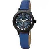 Folli Follie WF2Y005SSU horloge. Quartz, blauw. Damesmodel.