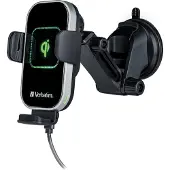 Verbatim FWC-03Pro Qi-mobiele telefoonhouder voor in de auto met snellaadfunctie snellaadfunctie