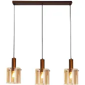 Searchlight Bruine Hanglamp Sweden 3 Lichts Recht