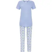 Ringella Grafische pyjama blauw - Blauw - Maat - 44