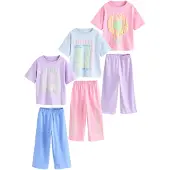 Next Nachtkledij pastelblauw / pastelgroen / lavendel / rosa