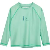 Playshoes UV-bescherming 'Surfbrett Palme' marine / lichtgroen