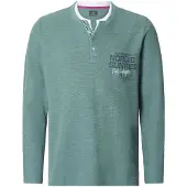 Jan Vanderstorm +FIT Collectie longsleeve AKKA groen male | Maat: 3XL