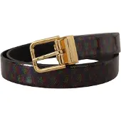 Dolce&Gabbana Regenboog Glitter Patenten Leren Riem