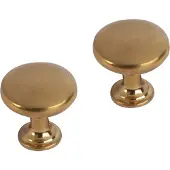 Differnz meubelknop rond bol 30 mm goud 2 stuks