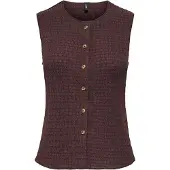 ONLY Bodywarmer 'ONLIlse' donkerrood