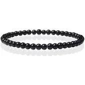 Memphis Natuursteen Armband - 4mm Polished Onyx Agate - 23cm