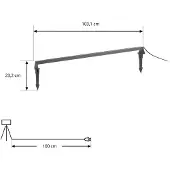 LINDBY Buitenverlichting , Zavio, Zwart, Terras, Aluminium, Modern