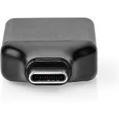 Nedis USB-C Adapter | USB 3.2 Gen 1 | USB-C Male | HDMI Output | 4K@60Hz | Rond | Vernikkeld | Grijs / Zwart | Doos - CCGB64650GY