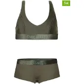 Muchachomalo Meisjes racerback bikini effen
