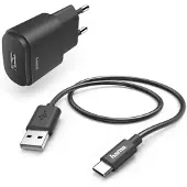 Hama Oplaadset 12W USB-C Zwart