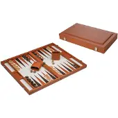 Philos 601741 - Backgammon - 47 cm - Cognacbruin