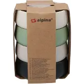 Alpina set van 4 kleine keramische kommen - 9,5 cm, meerkleurig