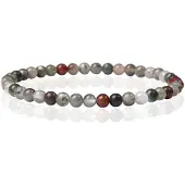 Memphis Natuursteen Armband - 4mm Bloodstone - 23cm