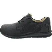 Waldlaufer Veterschoen 'Schnürschuh Herren 366006-199-001 Glattleder in schwarz' zwart