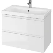 Cersanit Moduo - Kast met wastafel, 57x80x38 cm, 2 laden, wit S801-225-DSM