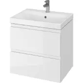 Cersanit Moduo - Kast met wastafel, 57x60x45 cm, 2 laden, wit S801-223-DSM