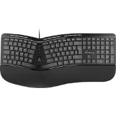 MediaRange MROS120 Toetsenbord - MROS120, ergonomisch multimedia-toetsenbord, 124 toetsen en scrollwiel, bedraad