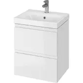 Cersanit Moduo - Kast met wastafel, 57x49x40 cm, 2 laden, wit S801-230-DSM