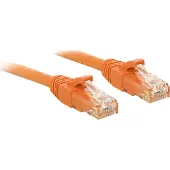 Lindy 48113 RJ45 Netwerkkabel, patchkabel CAT 6 U/UTP 15.00 m Oranje Vergulde steekcontacten 1 stuk(s)